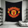 Manchester Unitedaa Tapisserie Murale Accrochage Mural Esthétique Couverture en Tissu Imprimé Tapisseries Décoratives pour Chambre à Coucher Salon Décoration de la Maison