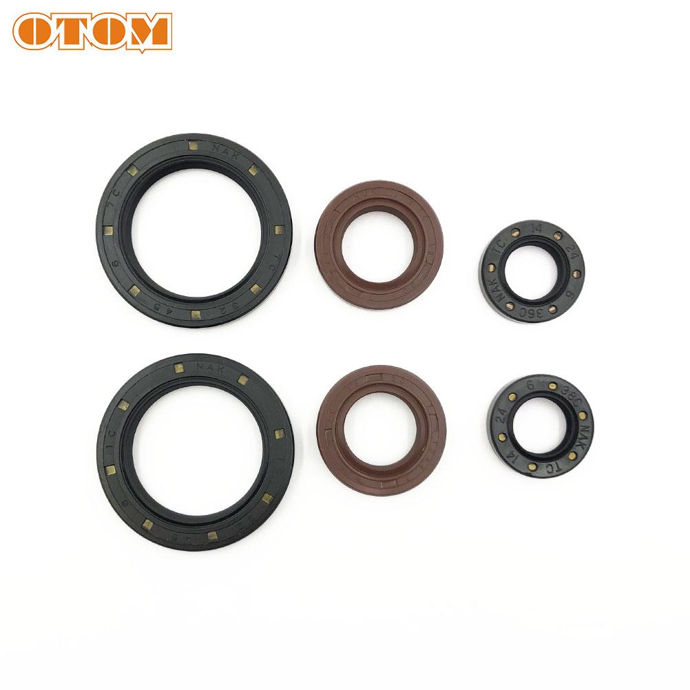 OTOM Motorcycle Engine Oil Seal Countershaft Gearshift Lever Start Rod NBR Rubber Grease Seals For KTM 250 400 450 520 525 540