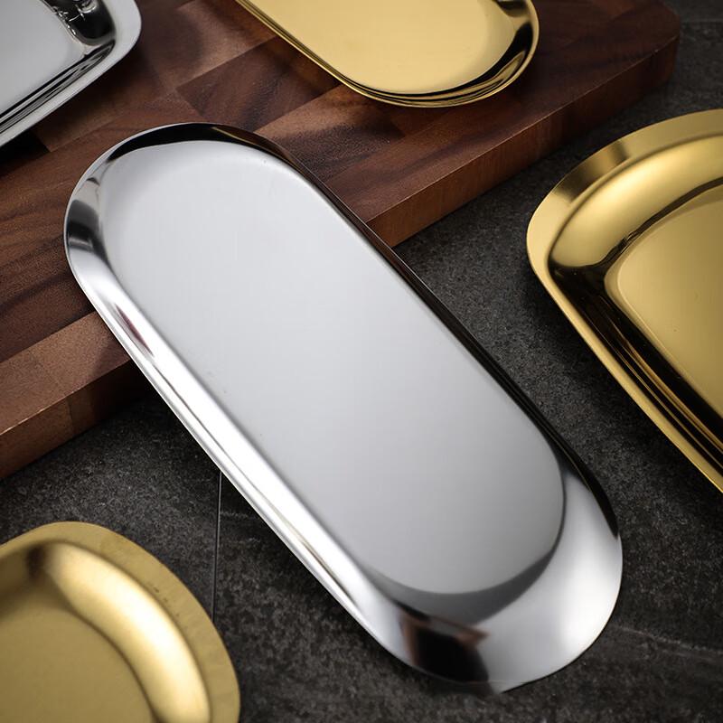 SikaiZhuo Stainless Steel Oval Multi-Purpose Trays - Small 10-Pack