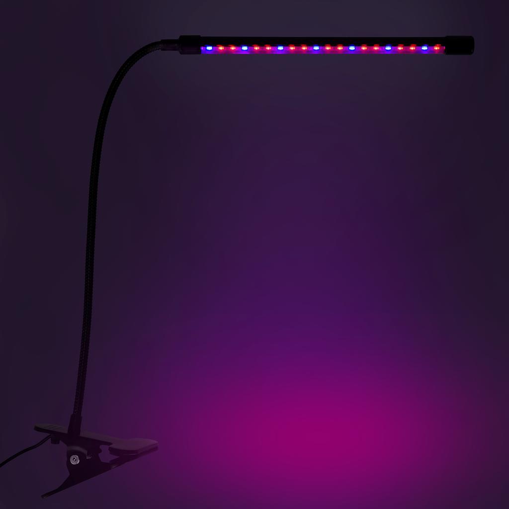 Led Plant Growth Lamp 20 Diodes Timer 9W Home Plant Cultivation With Mains Adapter
