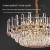 2025 Modern Crystal Chandelier: Minimalist Luxury Light for Living Room, Dining Room, and Bedroom