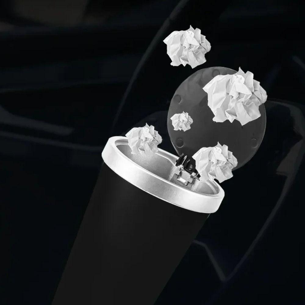 Dustbin Car Trash Can Click Open Cover Desktop Trash Can Multipurpose Car Garbage Bin  Outdoor