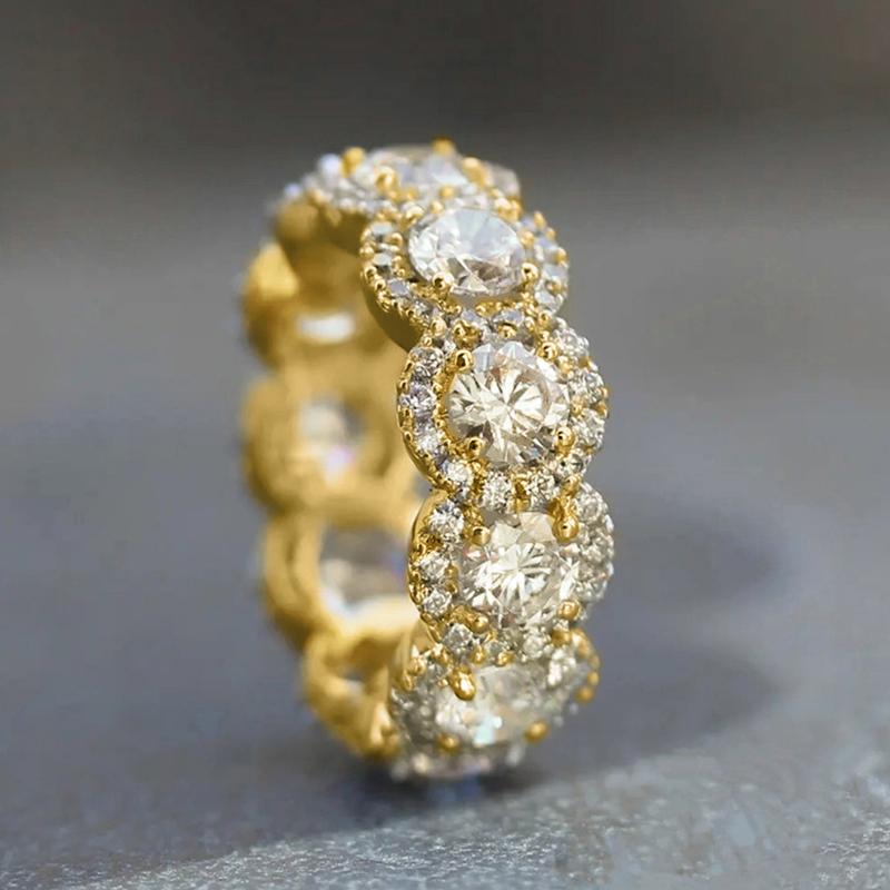 

Блискучі каблучки-обіцянки з кубічного цирконію для жінок, весільні заручальні каблучки, сріблястого кольору, нова сучасна мода, жіночі прикраси 9