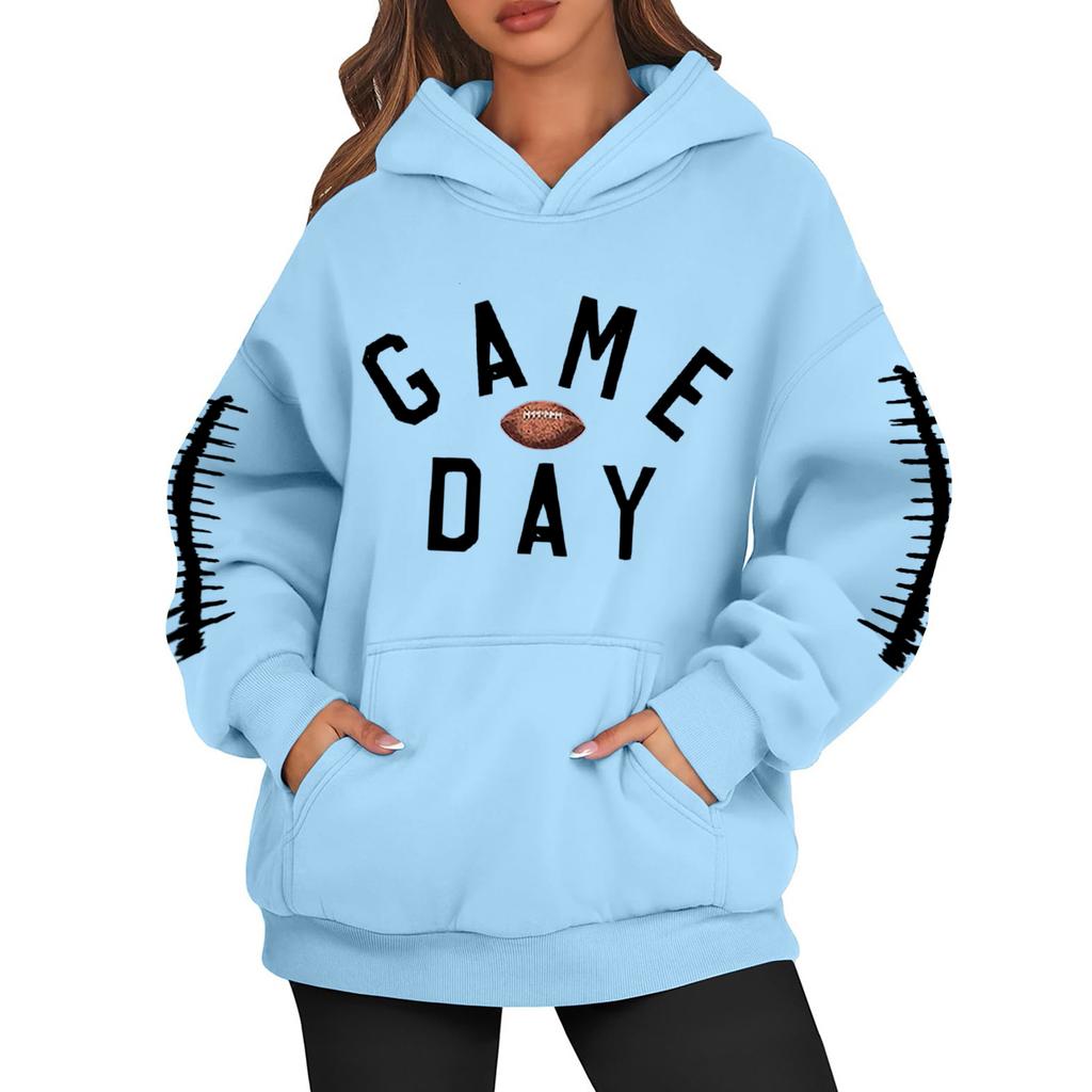 Womens Hoodies Oversized Sweatshirts Long Sleeve Casual Pullover Hooded Sweatshirt Tops
