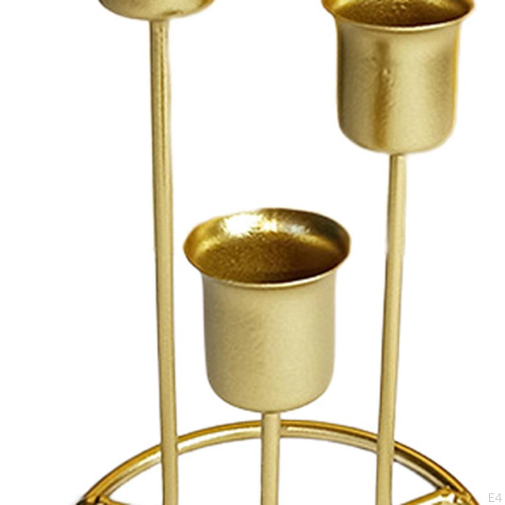 Taper Candle Candlestick Set of 3 Candelabra for Fireplace Halloween Centerpieces