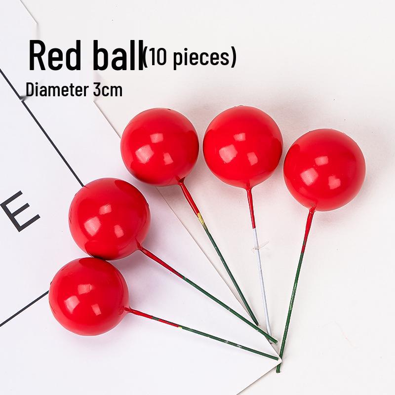 100pcs Cake Toppers: Gold, Silver, and Colorful Balls for Birthday Party Decorations