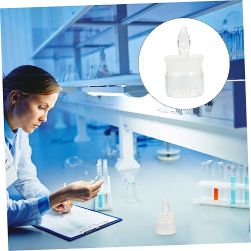 5-Piece Measuring Bottles, Container Tool, Glass Measuring Cans, Bottles, Chemistry Glass Sampling Bottles, Convenient Laboratory Holder