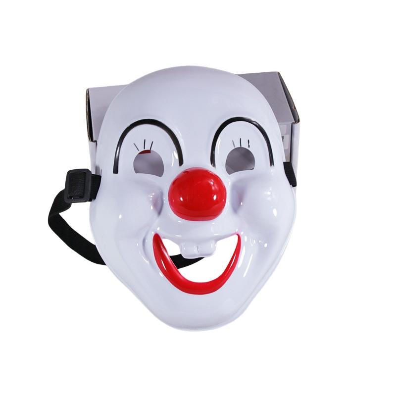 

1Pcs Halloween Party Costume Cosplay Masquerade Funny Happy Clown Mask For Kids Adults Lightweight Horror Vintage Plastic Masks Wide rope