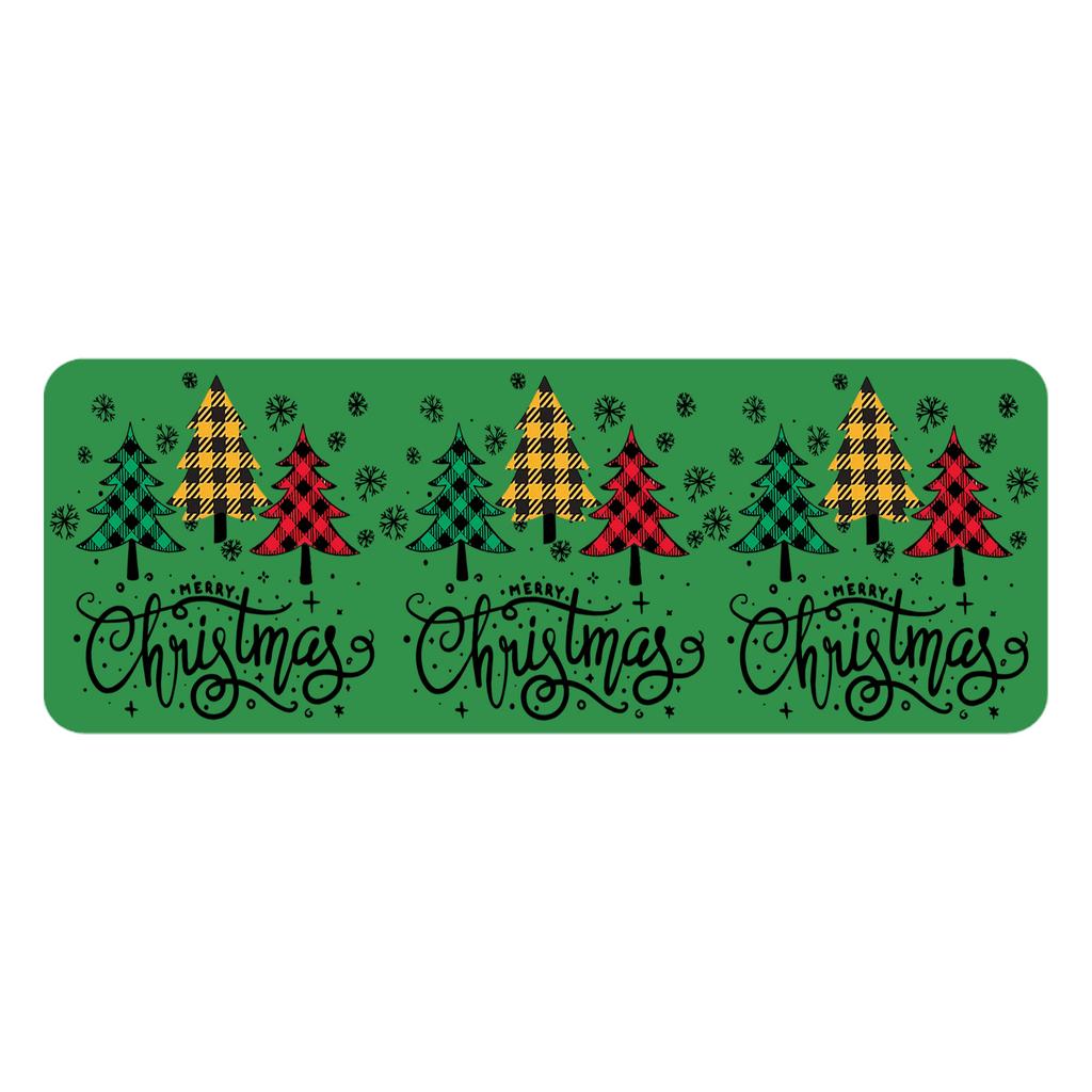 Christmas Kitchen Anti-slip Mat Carpet Flannel Doormat