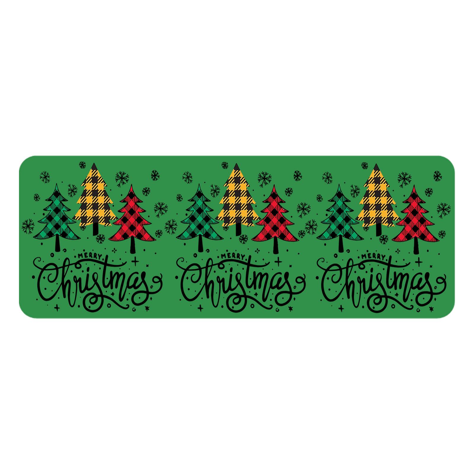 

Christmas Kitchen Anti-slip Mat Carpet Flannel Doormat One Size