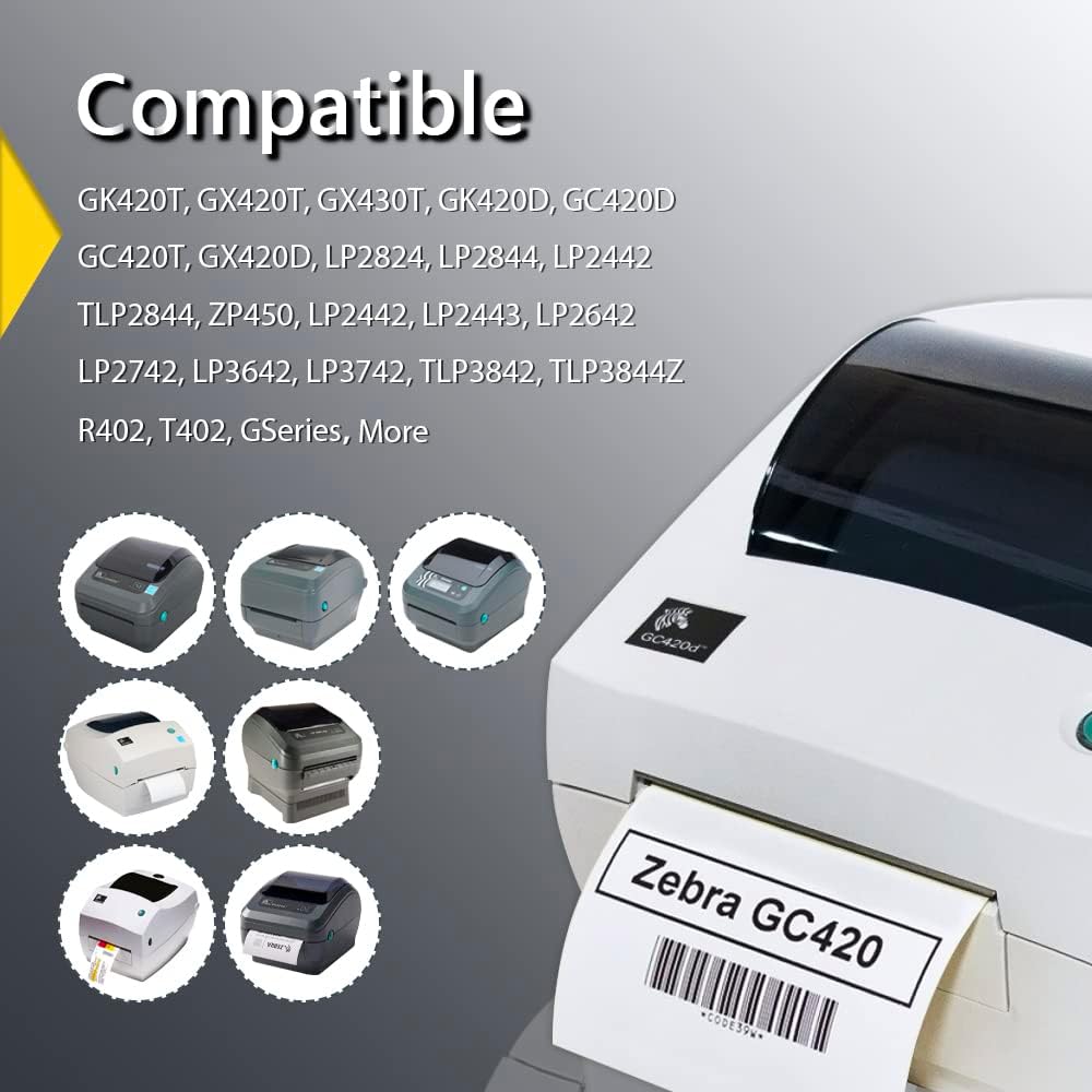 BETCKEY - 1.25" X 1" (32 Mm X 25 Mm) Barcode & Address Labels Compatible with Zebra & More Label Printer,Premium Adhesive & Perforated [10 Rolls,