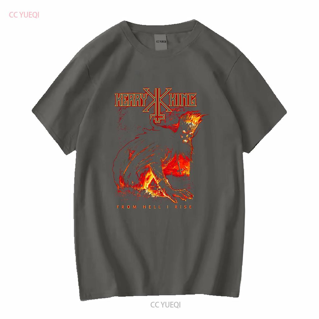 Kerry King From Hell I Rise NEW T Shirt long or short sleeves vintage Washed Top For Everyday Wear Comfortable Breathable