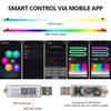 140/55.1inch Universal Car RGB Atmosphere Lamp LED Ambient Lights USB APP Remote Neon Light Strip Vehicle Decoration