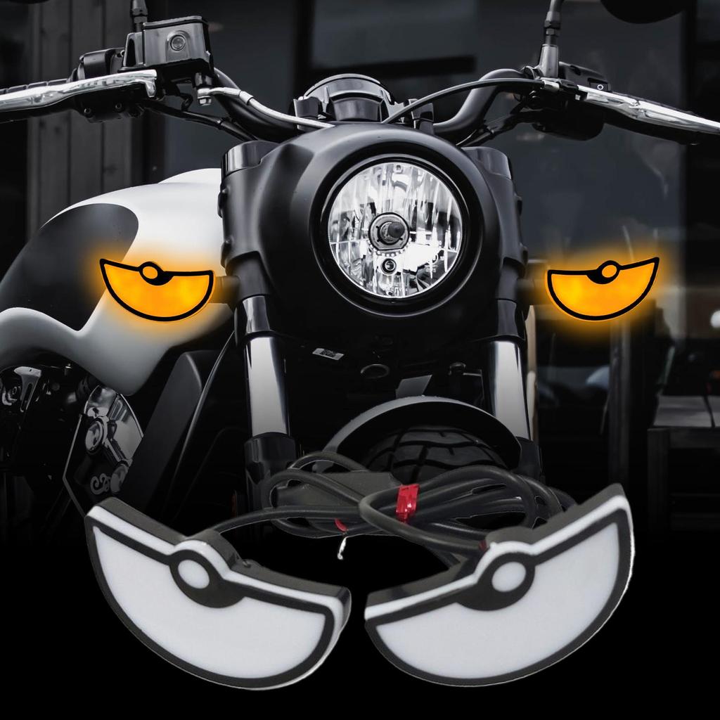 Head Lights For Car Dynamic 2-Piece Waterproof Vehicle Accessories Automotive Window Eye Lamp For Truck RV SUV Sedan Window