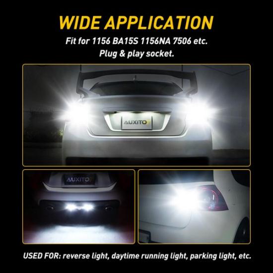 Ultra White LED BA15S P21W 1156 Indicator Stop Tail Globe Brake Light Car Backup