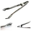 Ice Clamp Stainless Steel Ice Tongs Spring Design with Serrated Grip Non-Slip Ice Clip for Sugar Cubes Snacks
