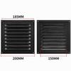 Aluminum Alloy Air Vent Grille Heating Cooling Vents Plate Exhaust Outlet Ventilation Cover 100/150/200/250/300/400mm