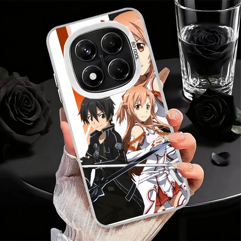 Anime Sword Art Online SAO Soft Phone Case for Xiaomi Redmi Note 13 14 15 Pro Plus 12S 12 11S 11 11T 10S 10 Shockproof Cover Bac