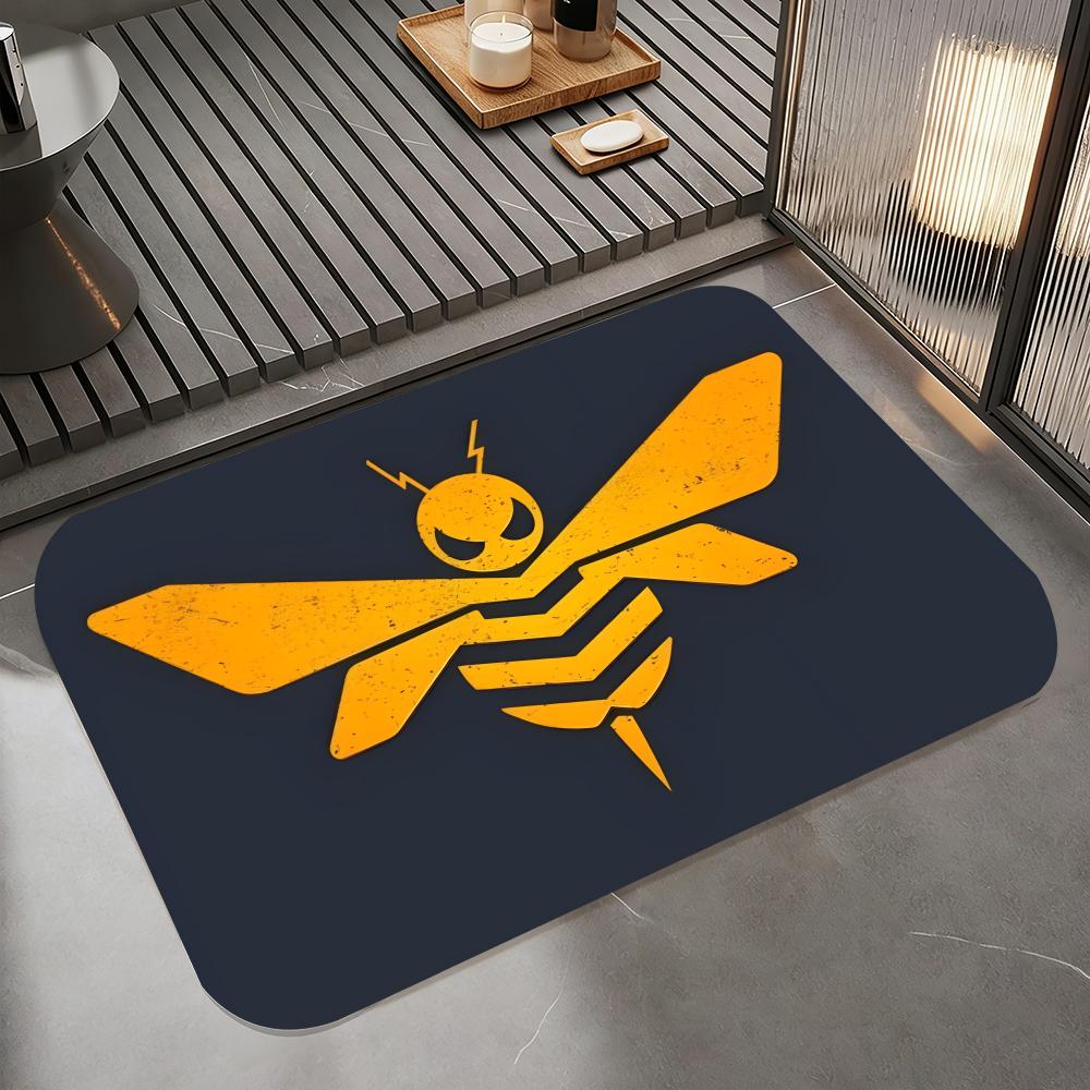 

Anime T-YTransformerss Floor Mat Diatomite Bath Mat, Quick Dry Absorbent Non-Slip Door Mat 50cm x 80cm