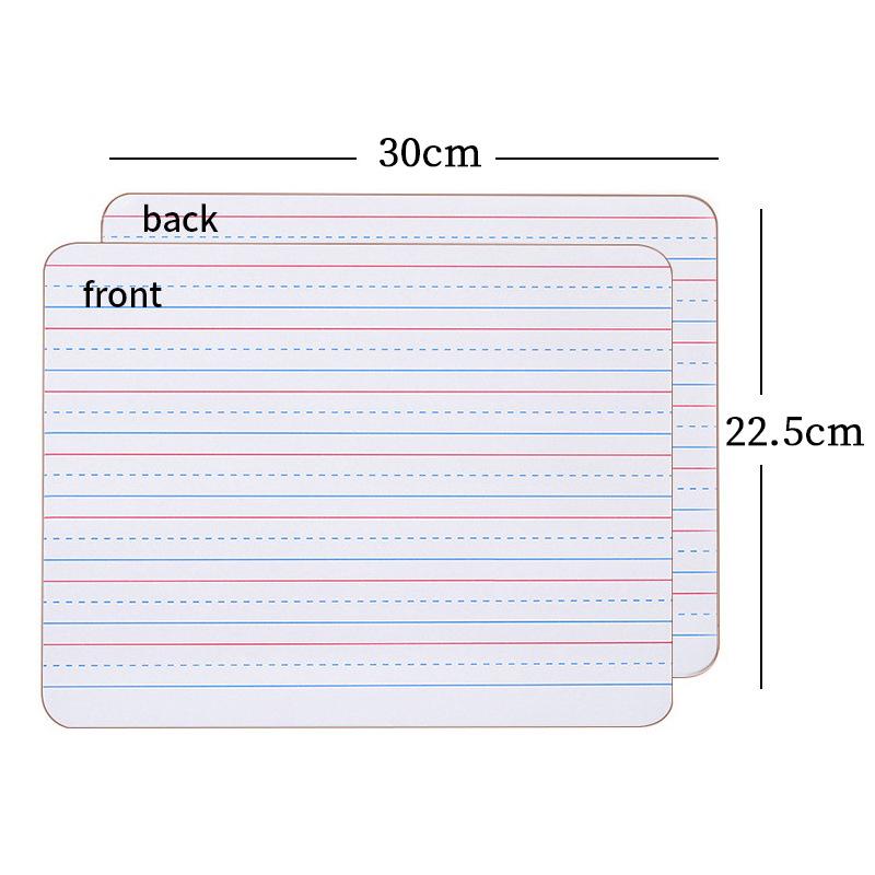 Dry Wipe Portable Mini Whiteboard for Children's Teaching Aids Household Double-sided Message Writing Board