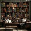 Fantasy Bookself Wall Tapestry Aesthetic Wall Hanging Printed Fabric Blanket Decorative Tapestries for Bedroom Living Room Home Decor
