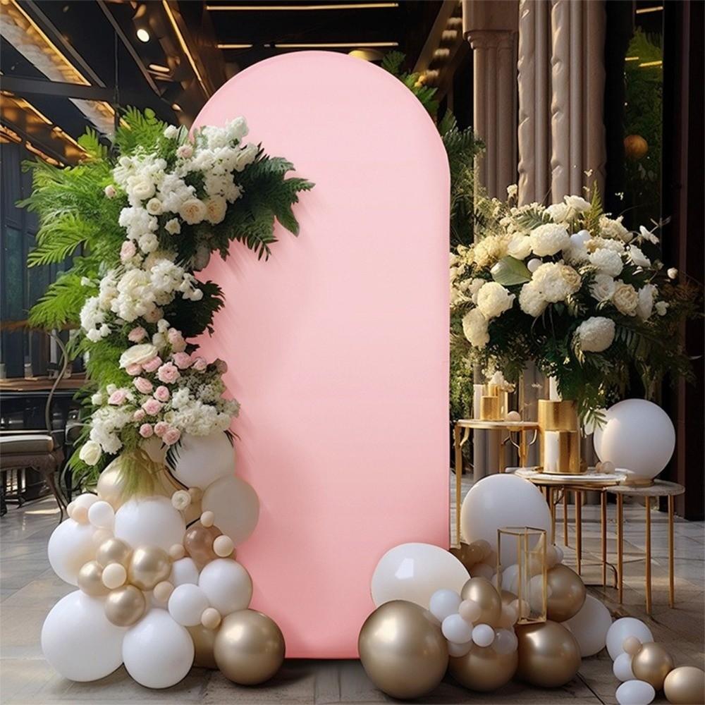 Banquets Decoration Wedding Background Cover Polyester DIY Wedding Arch Cover High Elasticity 4ft-7.2ft Arch Stand Covers
