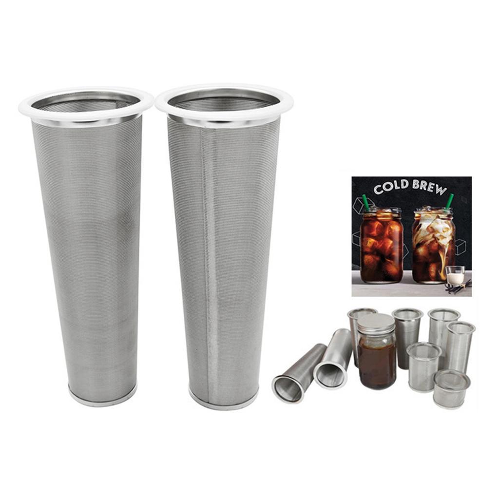 304 Stainless Steel Cold Brew Coffee Filter for Wide Mouth Jar Efficient Coffee Strainer Office Coffee Accessories