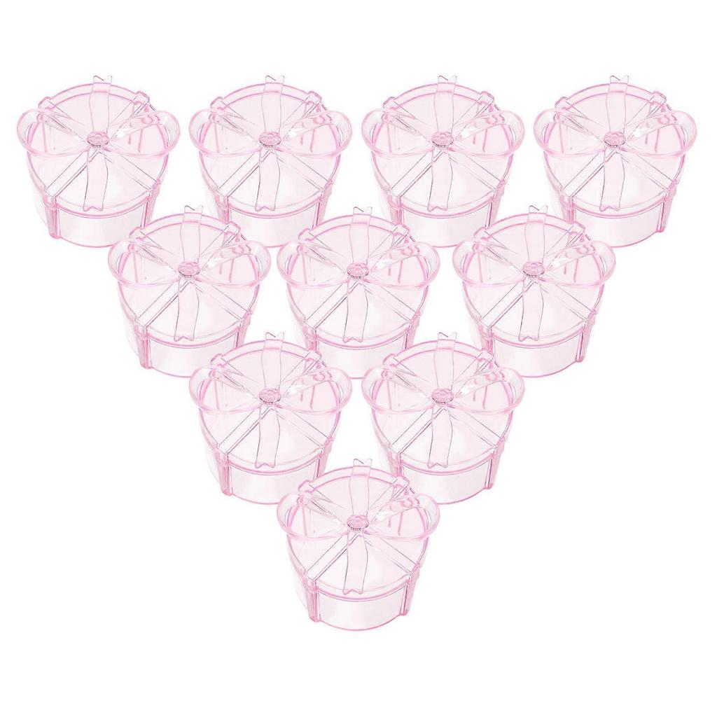 12Pcs Pink Wedding Favor Boxes Round Gift Box For Family And Friends Gift Wrapping For Valentine's Day