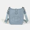 Fashion Ladies Solid Color Simple Small Square Bag Texture Single Shoulder Crossbody Pu Letter Street Bag 17*5*19cm