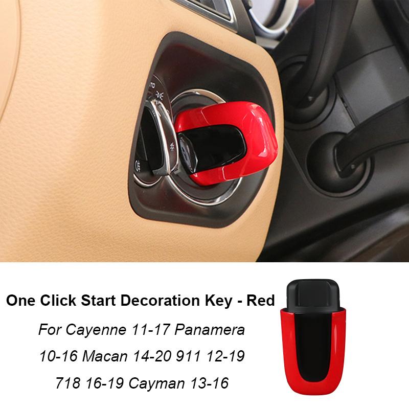 

For Porsche Cayenne Cayman Macan Paramera 911 Car Start Stop Engine Button Key Ignition Switch One key Start Button красный