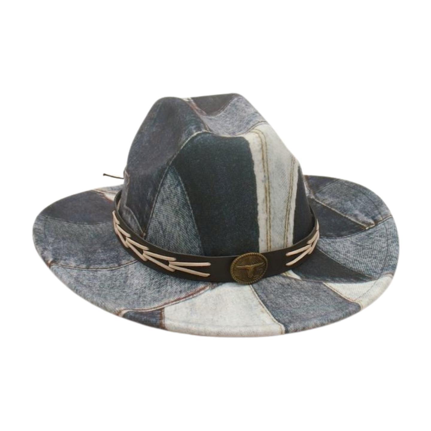 

Premium Retro Cowboy Hat Travel Vacation Photography Concave Jazz Hat Simple Old Western Cowboy Hat [one word top] one size fits all