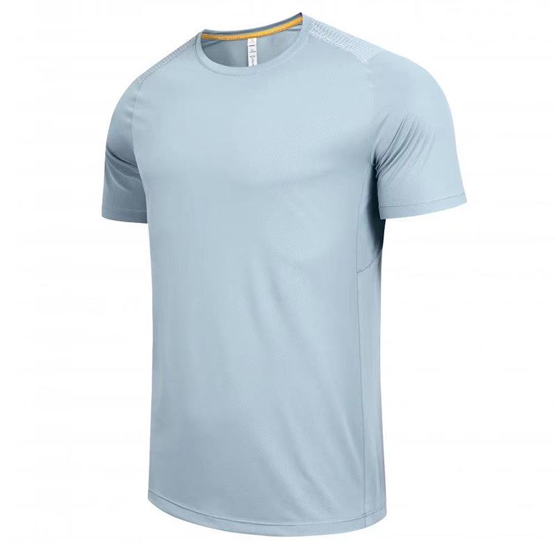 2024 Men's Quick-Dry Round Neck Sports T-Shirt - Short Sleeve Fitness & Running Top