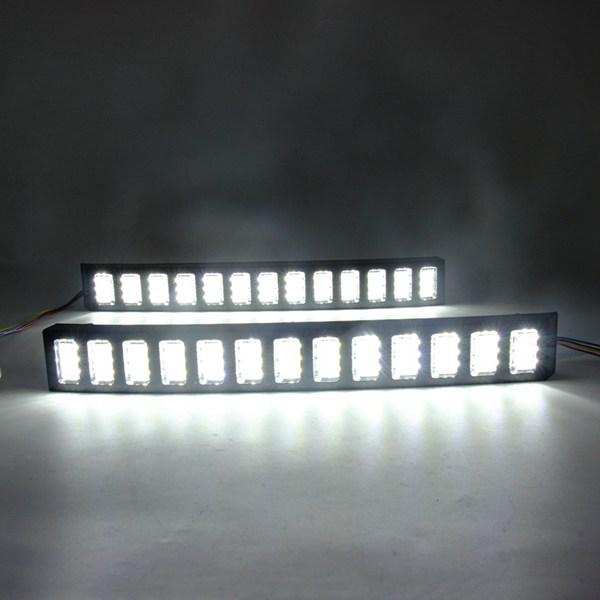 1 Paar dreifarbige Tagfahrlichter für 2024 Toyota Land Cruiser Prado 250