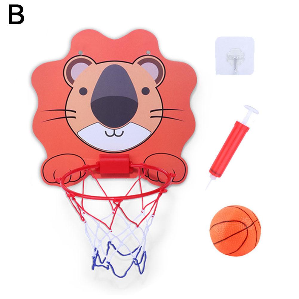 Kinder-Basketballkorb-Set, Cartoon-Design, Tiere, Basketballständer, Outdoor-/Indoor-Spiel, Sport, Spielspielzeug für Kinder