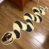 Colorful Snake Pattern Rug for Living Rooms Bedrooms Cartoon Banded Animal Carpet Home Decoration Floor Covering