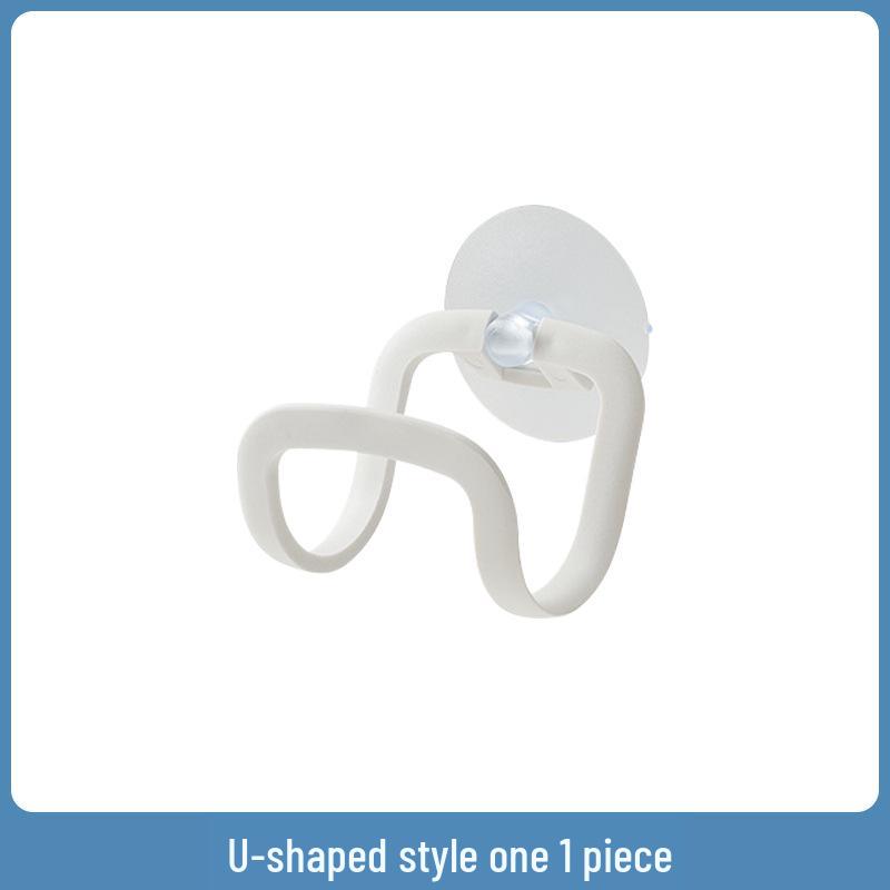 Japanese U-Shaped Suction Cup Sink Sponge Rack: Multi-functional Kitchen & Bathroom Storage.