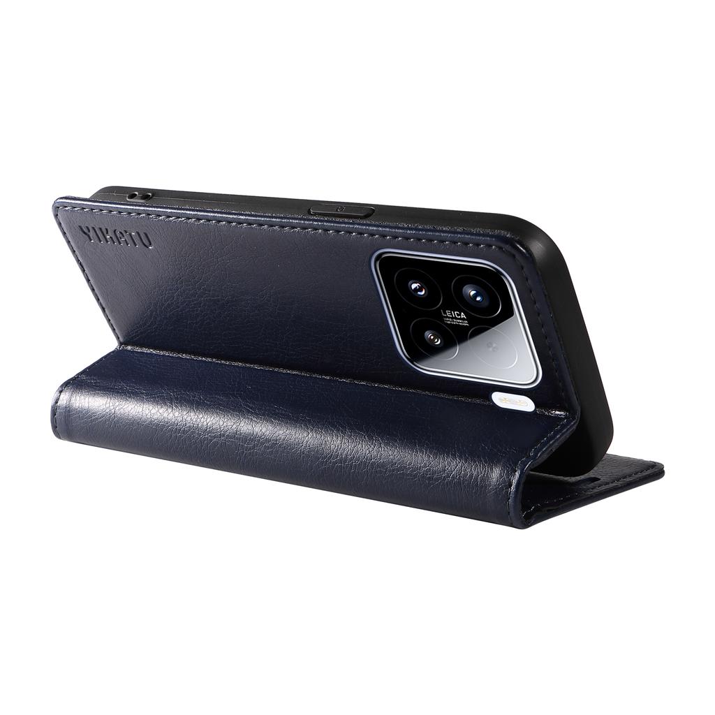 YIKATU YK-006 Für Xiaomi 15 Hülle Magnetischer Verschluss Leder Handyhülle Litschi-Textur