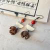 Yunnan Artistic Ethnic Fruit Earrings: Retro Natural Forest Style Design