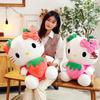 25Cmkawaii  Plush Stuffed Toys Strawberry Kt Cat Pillow Dolls Birthday Gift Home Decoration Animal Doll