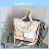 Nylon Tote Bag For Women With Zipper Closure For Casual Travel And School