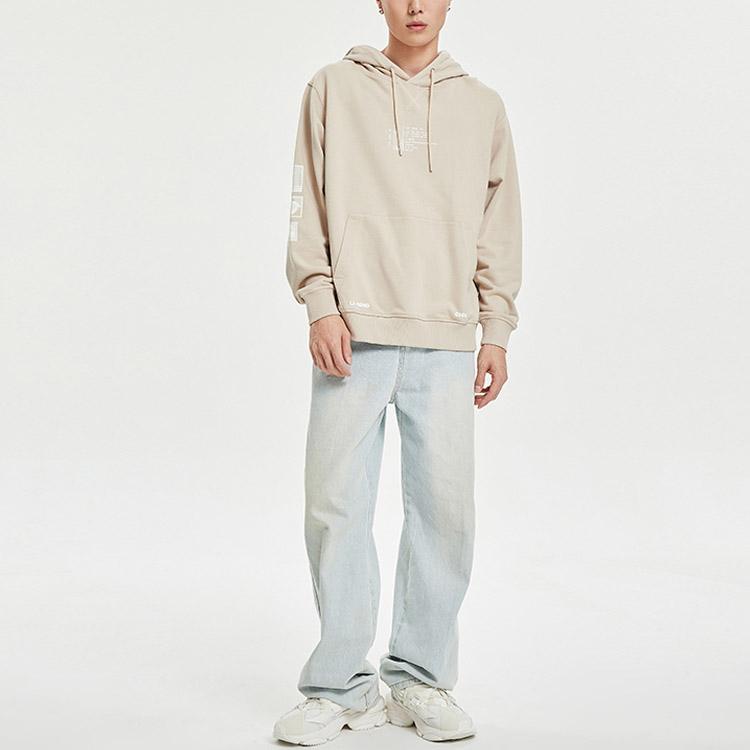 Li Ning Sweatshirts Men's Coast Gray Hooded Moderate Regular AWDR025-2
