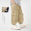 Boys' Casual Cargo Pants Spring Children's Clothing Casual Long Pants Spring Style Versatile and Stylish