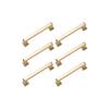 Strong Zinc Drawer Pulls with Heavy Duty Construction 6pcs for Longevity in Kitchens & Bedrooms High Use Zones