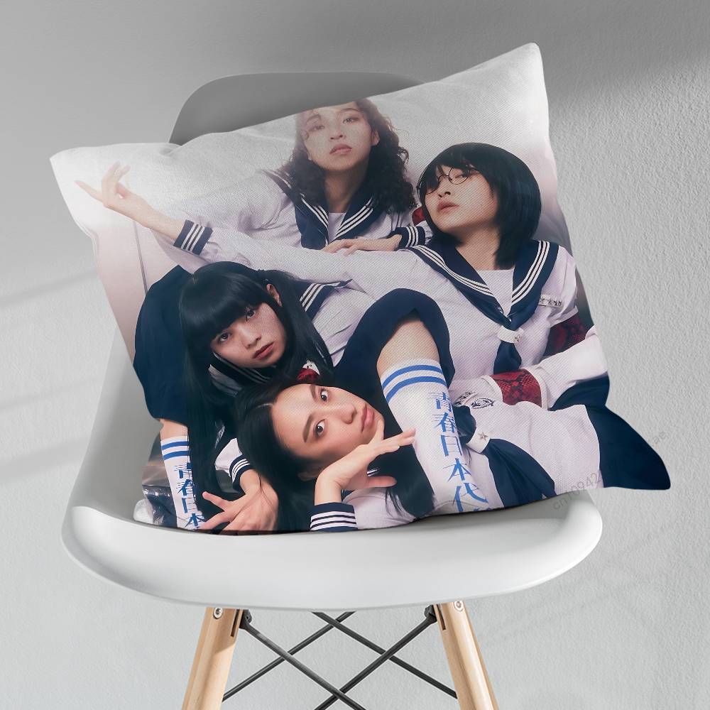 Band AAtarashii GGakko Throw Pillow Case Living Room Sofa Cushion Cover For Home Bedroom Decoration Protector