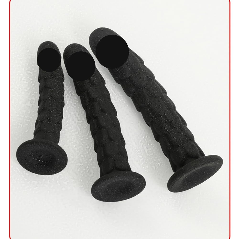 Hitasi Anal Plug Anal Plug Anal Dildo with Suction Cup Silicone Fish Scale Appearance SM Beads Anal Expansion Dildo Beginner Thin Anal Plug For Men