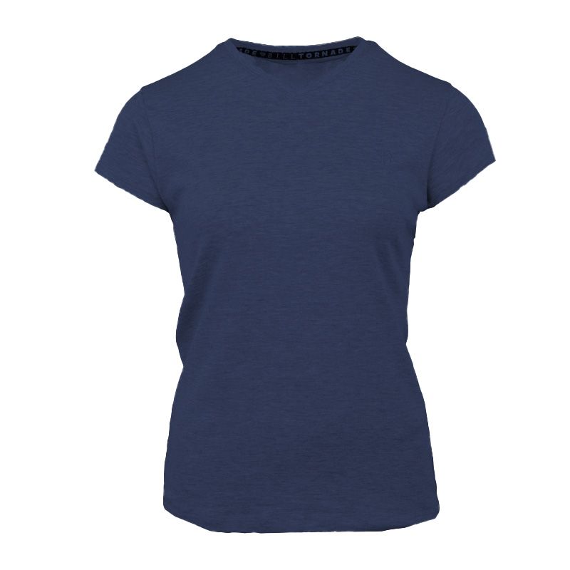 Women's Classic Cut Cotton V-neck T-shirt BILL TORNADE