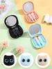 6Pcs Cute Cat Mini Makeup Brushes Set, Portable Cosmetic Brushes for Powder & Eye Makeup