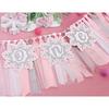 Pink Winter Onederland High Chair Banner – Winter Holiday 1st Birthday Decor, Pastel Pink and Silver Snowflake Highchair Tutu for Girl Cake Smash