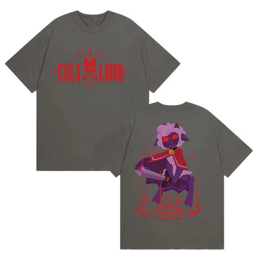 

Hot Game Cult of The Lamb Graphic T Shirt Men Vintage High Quality Fashion Tshirts Casual pure Cotton Tshirt Unisex Streetwear 4XL