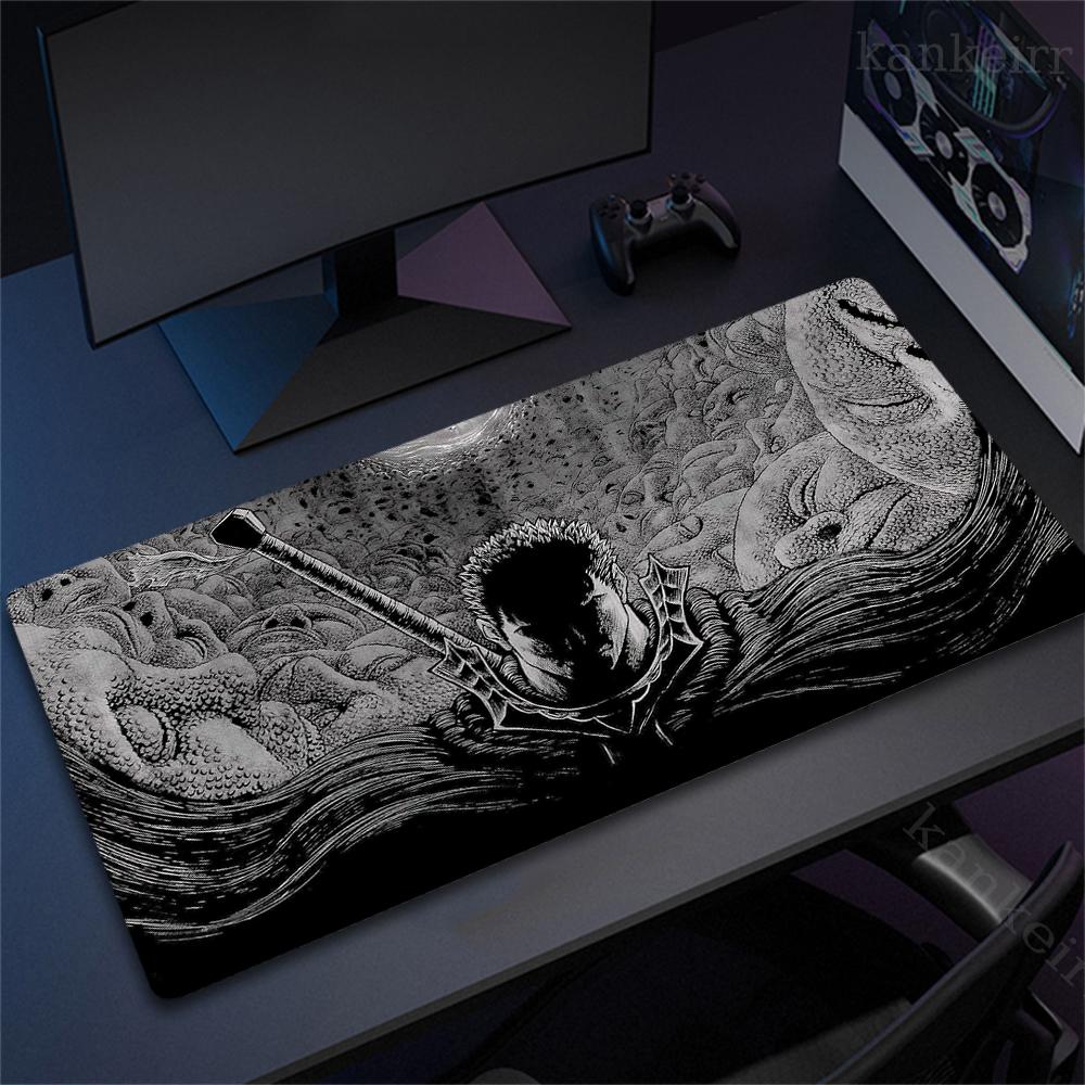 Anime Guts Sword In Berserk Mousepad Desk Mat Gaming Accessories Prime Gaming XXL Keyboard Pad Stitched Pad Desk Pads 50x100cm